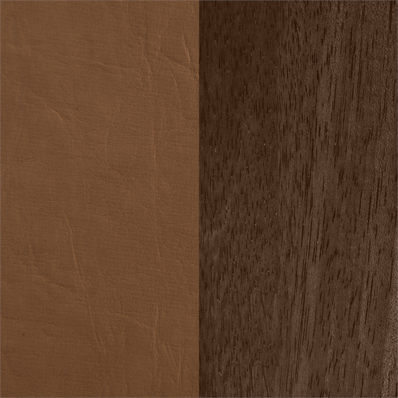 Meridian Furniture Arielle Cognac Vegan Leather Upholstered King Bed