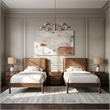 Meridian Furniture Arielle Cognac Vegan Leather Upholstered Twin Bed