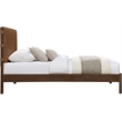 Meridian Furniture Arielle Cognac Vegan Leather Upholstered Twin Bed