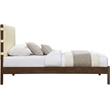 Meridian Furniture Arielle Cream Vegan Leather Upholstered Twin Bed