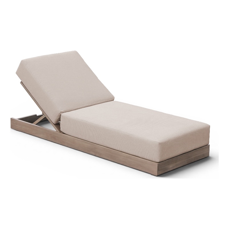 Meridian Furniture Solace Beige Performance Fabric Patio Lounge Chair