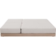 Meridian Furniture Solace Cream Performance Fabric Patio Double Lounge Chair