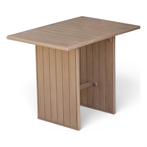 Meridian Furniture Solace Natural Acacia Wood Outdoor Patio Bar Table