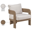 Meridian Furniture Sandbay Beige Water Resist Fabric Patio Accent Chair