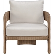 Meridian Furniture Sandbay Beige Water Resist Fabric Patio Accent Chair