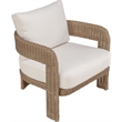Meridian Furniture Sandbay Beige Water Resist Fabric Patio Accent Chair