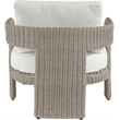 Meridian Furniture Sandbay Cream Water Resist Fabric Patio Accent Chair