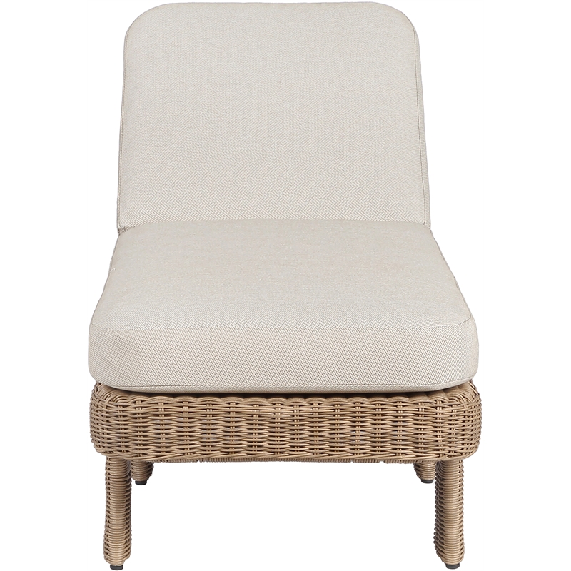 Meridian Furniture Sandbay Beige Water Resist Fabric Patio Lounge Chair