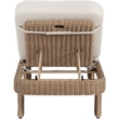 Meridian Furniture Sandbay Beige Water Resist Fabric Patio Lounge Chair