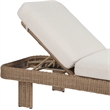 Meridian Furniture Sandbay Beige Water Resist Fabric Patio Lounge Chair