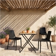 Meridian Furniture Marilla Black Polypropylene Patio Dining Chair (Set of 4)