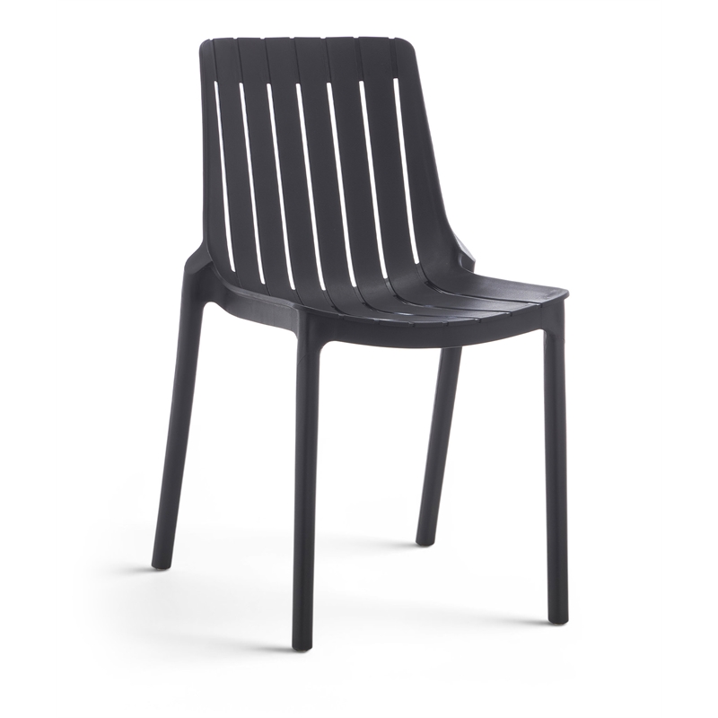 Meridian Furniture Marilla Black Polypropylene Patio Dining Chair (Set of 4)