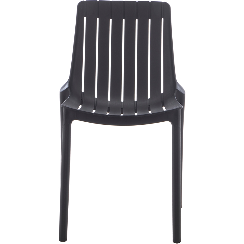 Meridian Furniture Marilla Black Polypropylene Patio Dining Chair (Set of 4)