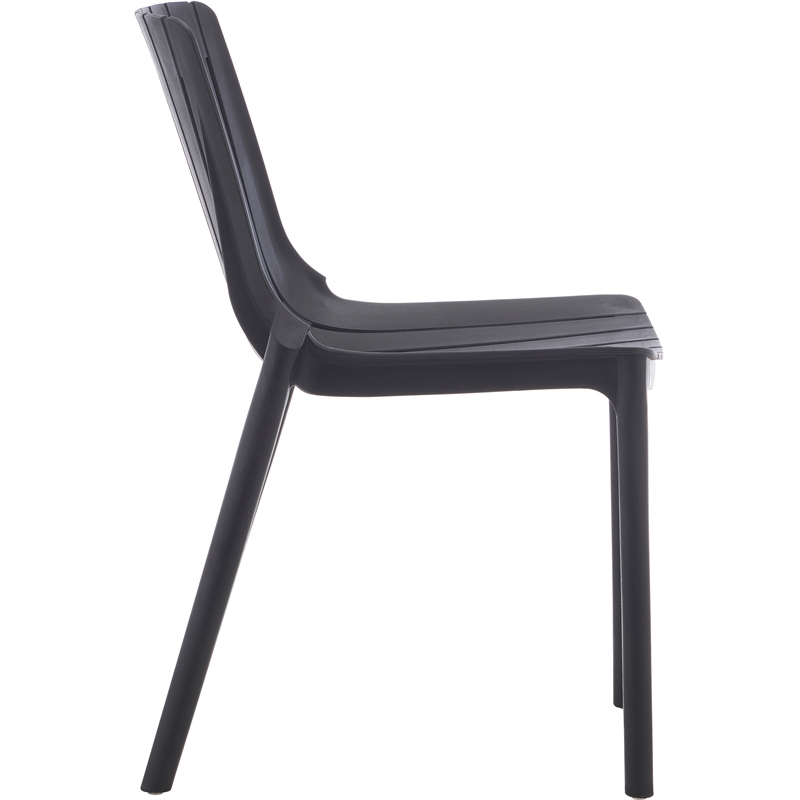 Meridian Furniture Marilla Black Polypropylene Patio Dining Chair (Set of 4)