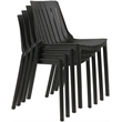 Meridian Furniture Marilla Black Polypropylene Patio Dining Chair (Set of 4)