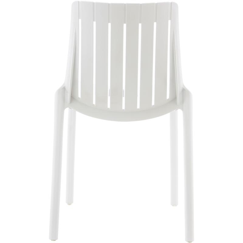Meridian Furniture Marilla White Polypropylene Patio Dining Chair (Set of 4)