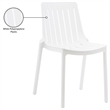 Meridian Furniture Marilla White Polypropylene Patio Dining Chair (Set of 4)