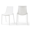 Meridian Furniture Marilla White Polypropylene Patio Dining Chair (Set of 4)