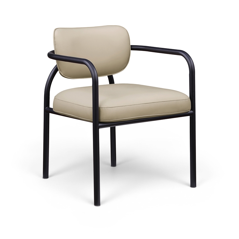Meridian Furniture Serava Beige Vegan Leather Dining Chair (Set of 2)