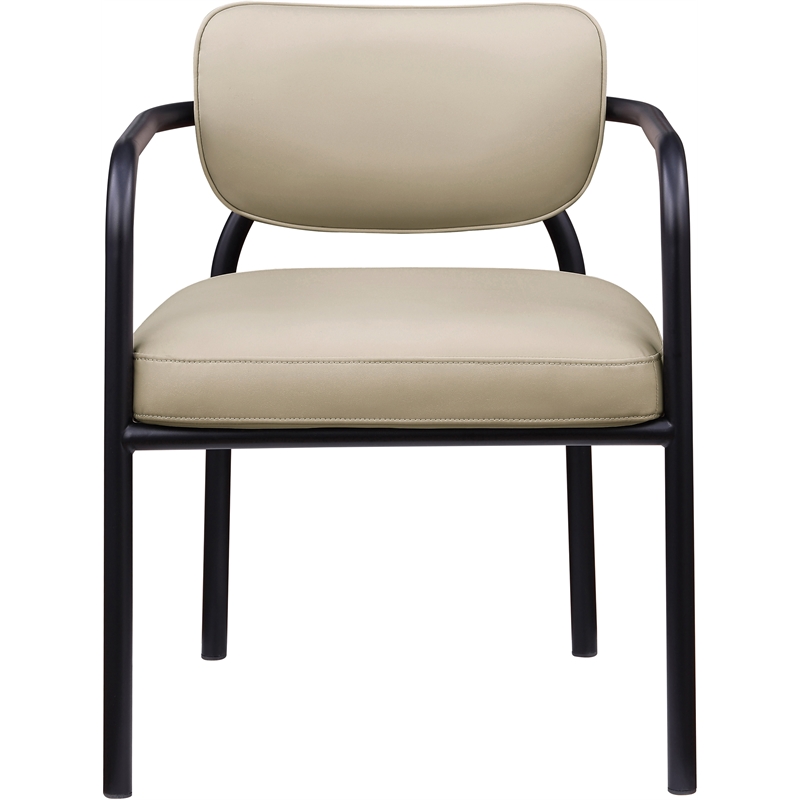 Meridian Furniture Serava Beige Vegan Leather Dining Chair (Set of 2)