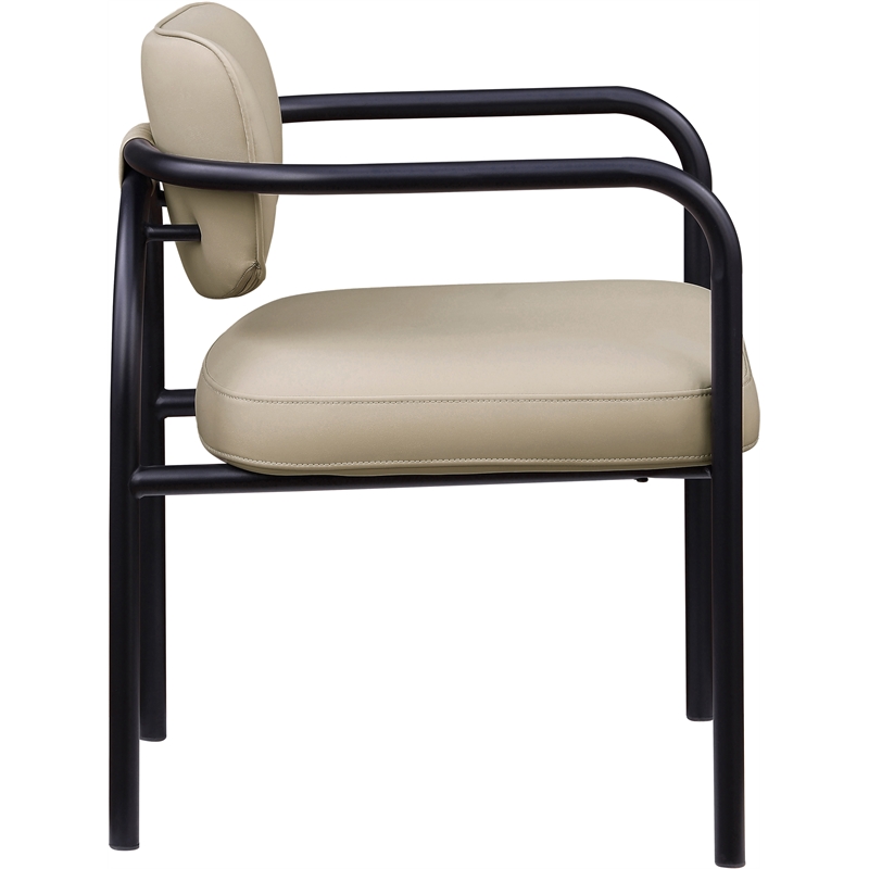 Meridian Furniture Serava Beige Vegan Leather Dining Chair (Set of 2)