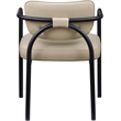 Meridian Furniture Serava Beige Vegan Leather Dining Chair (Set of 2)