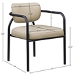 Meridian Furniture Serava Beige Vegan Leather Dining Chair (Set of 2)