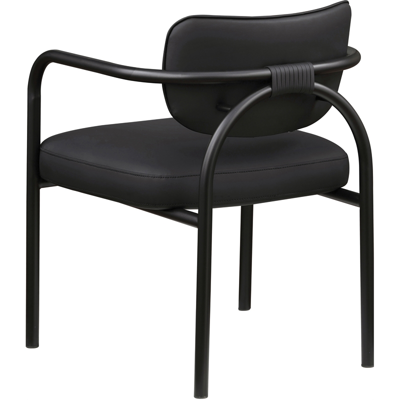 Meridian Furniture Serava Black Vegan Leather Dining Chair (Set of 2)