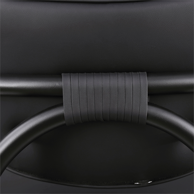 Meridian Furniture Serava Black Vegan Leather Dining Chair (Set of 2)