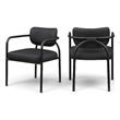 Meridian Furniture Serava Black Vegan Leather Dining Chair (Set of 2)