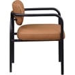 Meridian Furniture Serava Cognac Vegan Leather Dining Chair (Set of 2)