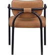 Meridian Furniture Serava Cognac Vegan Leather Dining Chair (Set of 2)