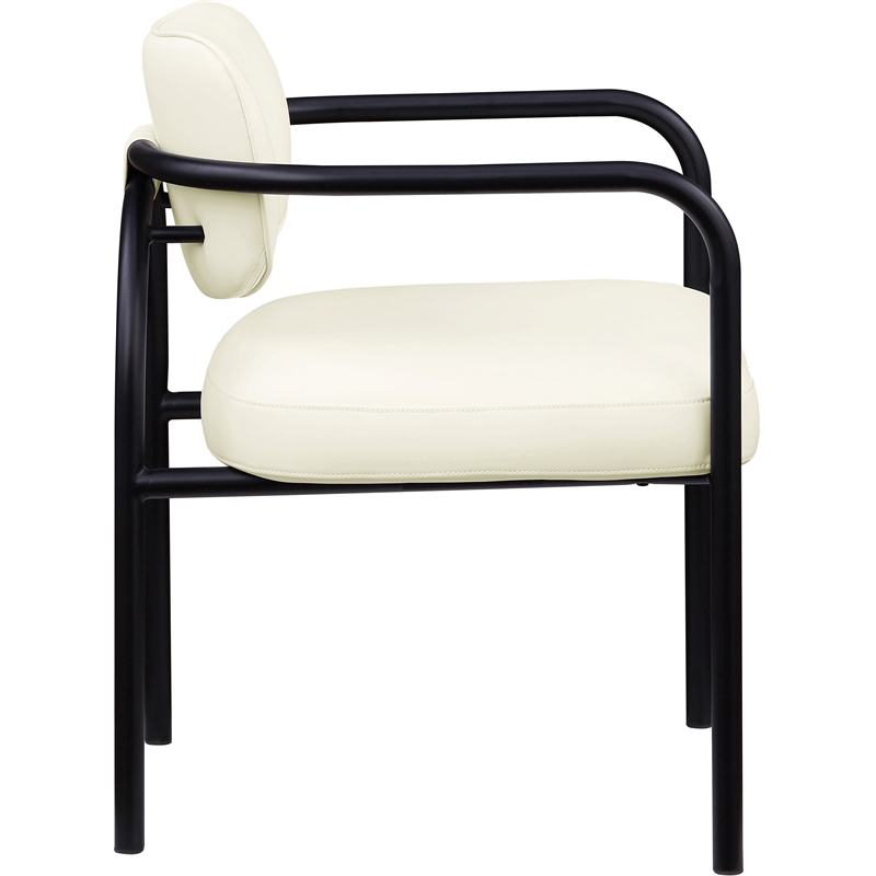 Meridian Furniture Serava Cream Vegan Leather Dining Chair (Set of 2)