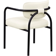 Meridian Furniture Serava Cream Vegan Leather Dining Chair (Set of 2)