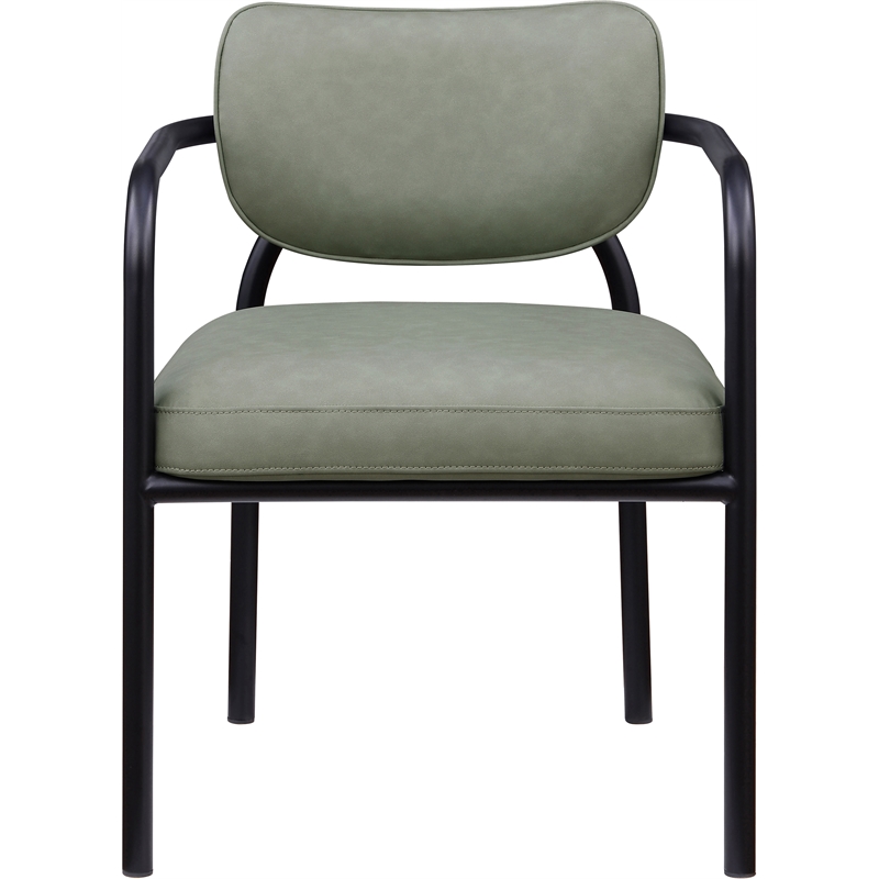 Meridian Furniture Serava Green Vegan Leather Dining Chair (Set of 2)