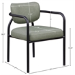 Meridian Furniture Serava Green Vegan Leather Dining Chair (Set of 2)