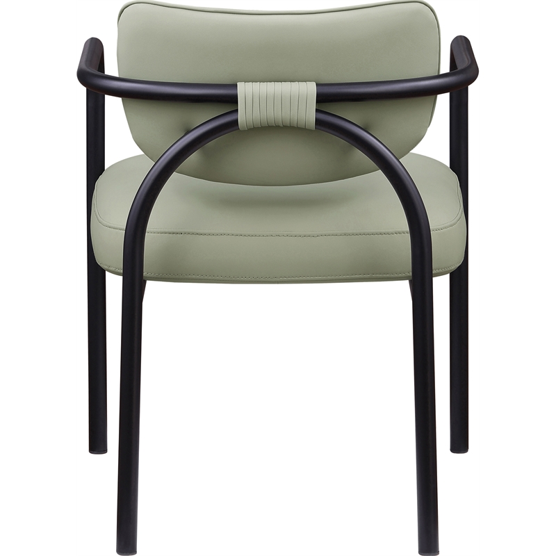 Meridian Furniture Serava Mint Vegan Leather Dining Chair (Set of 2)