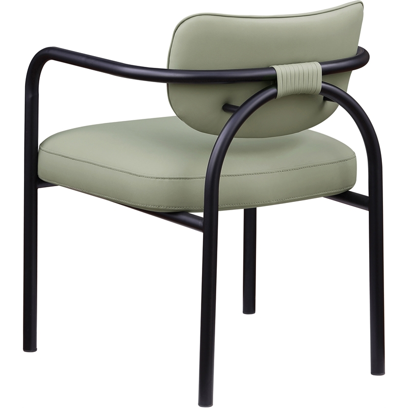 Meridian Furniture Serava Mint Vegan Leather Dining Chair (Set of 2)