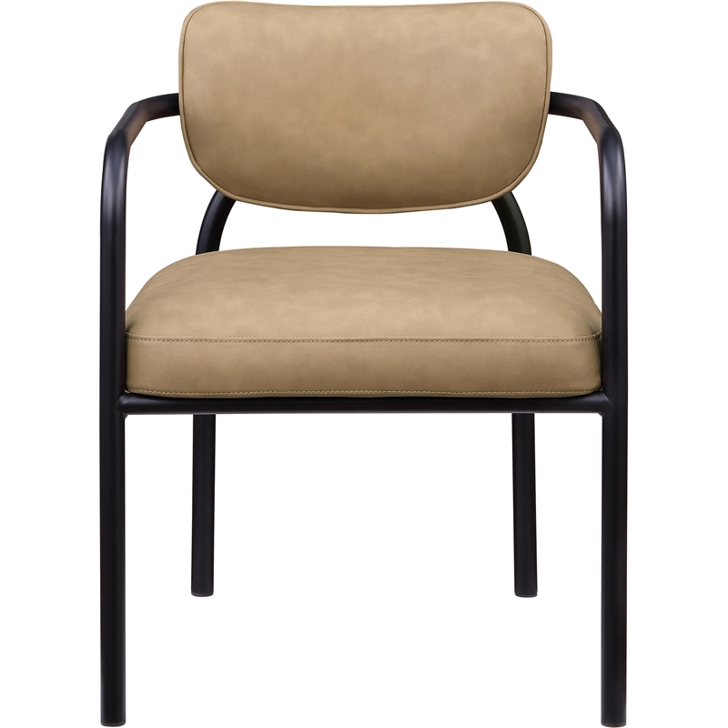 Meridian Furniture Serava Tan Vegan Leather Dining Chair (Set of 2)