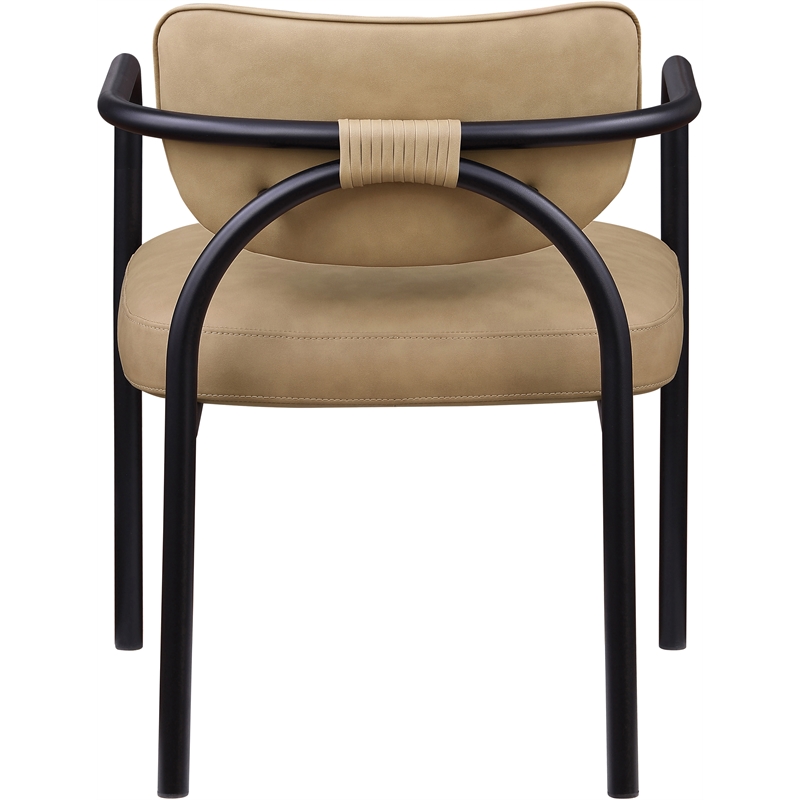 Meridian Furniture Serava Tan Vegan Leather Dining Chair (Set of 2)