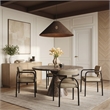 Meridian Furniture Serava Taupe Vegan Leather Dining Chair (Set of 2)