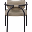 Meridian Furniture Serava Taupe Vegan Leather Dining Chair (Set of 2)
