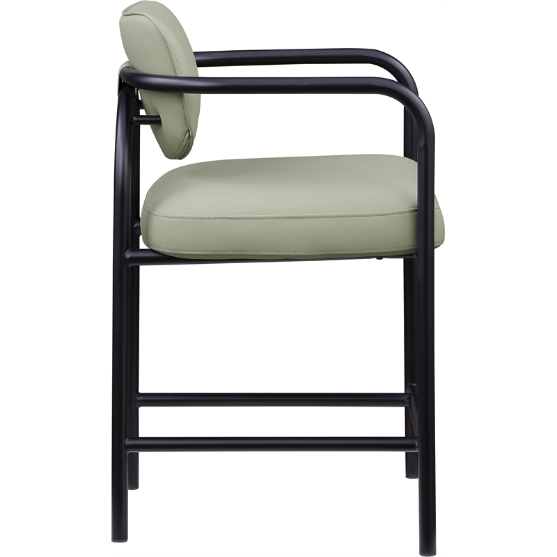 Meridian Furniture Serava Mint Vegan Leather Upholstered Counter Stool