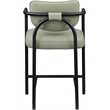Meridian Furniture Serava Mint Vegan Leather Upholstered Counter Stool