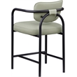 Meridian Furniture Serava Mint Vegan Leather Upholstered Counter Stool