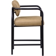Meridian Furniture Serava Tan Vegan Leather Upholstered Counter Stool