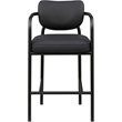 Meridian Furniture Serava Black Vegan Leather Upholstered Bar Stool