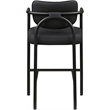 Meridian Furniture Serava Black Vegan Leather Upholstered Bar Stool