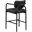 Meridian Furniture Serava Black Vegan Leather Upholstered Bar Stool