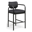 Meridian Furniture Serava Black Vegan Leather Upholstered Bar Stool